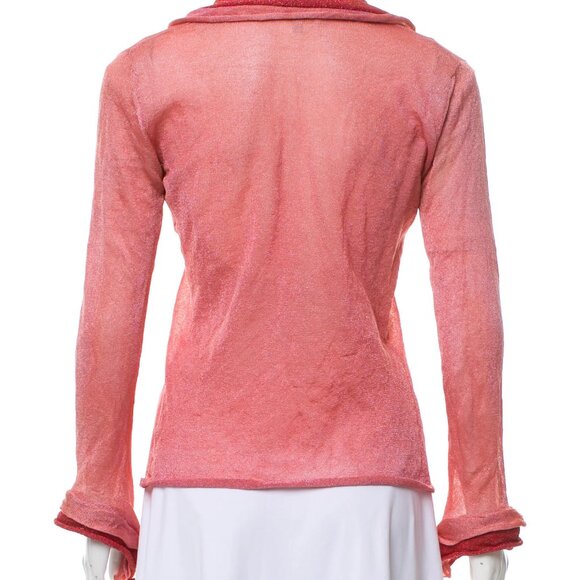 Roberto Cavalli Metallic Knit Cardigan, Size: M - Picture 3 of 3